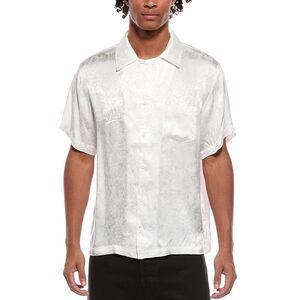 Rta Mens George Jacquard Shirt, White